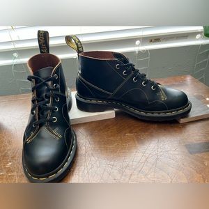 Dr. Martens black leather chukka boots